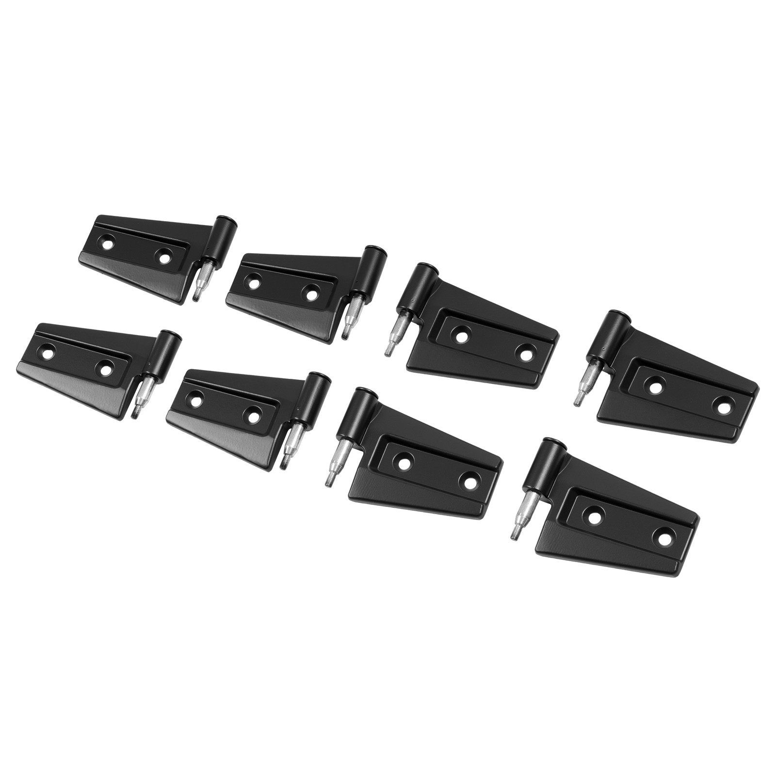 Fits 2007-2018 Jeep Wrangler JK Body Door Hinge Replacement Set Screw-On 16pcs
