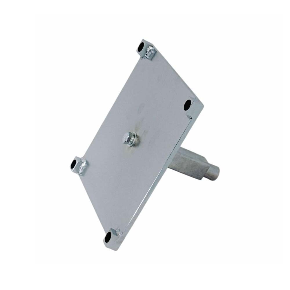8" x 8" Chrome Square Parsons Base 5/8" Thread Fitting Chrome Display Base