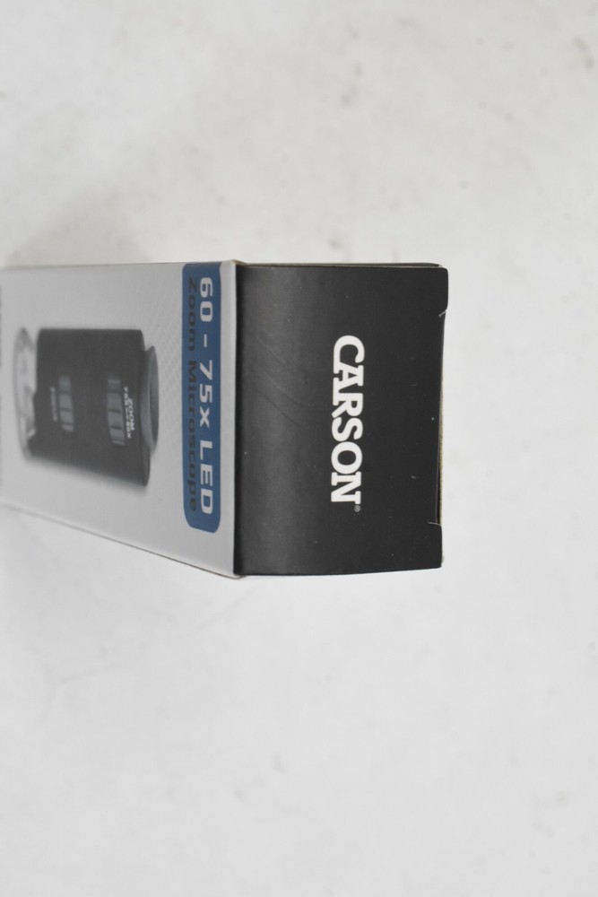 Carson Micromax 60x-75x Zoom Microscope LED Lighted Pocket Microscope MM-200