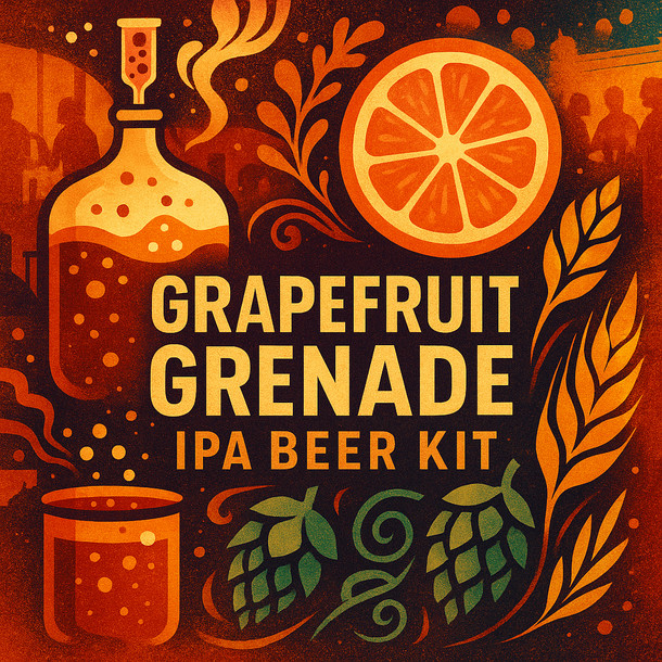 Label Peelers Grapefruit Grenade IPA Beer Kit - Extract