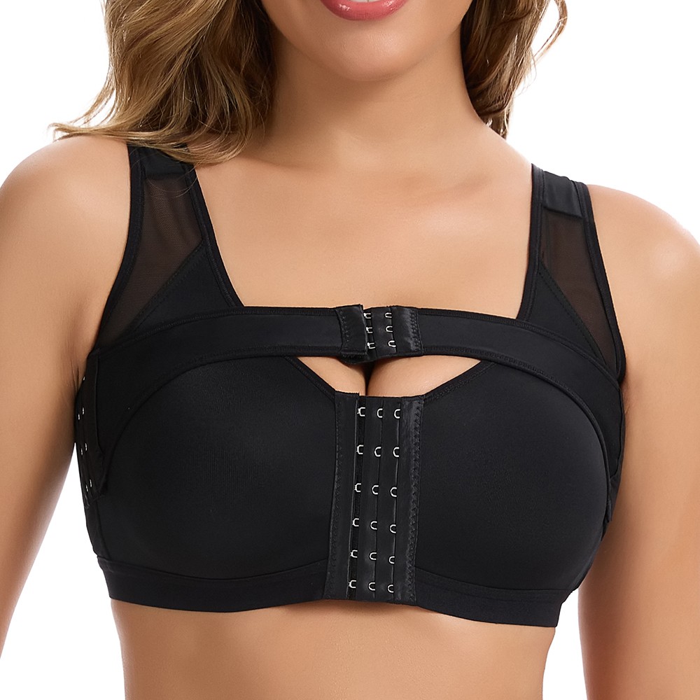 Womens Front Closure Post-Surgery Compression Bra Posture Corrector Shaper Tops