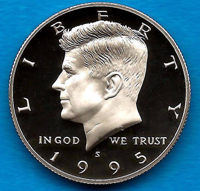1995 S PROOF Kennedy Half Dollar - Gem Proof - Deep Cameo