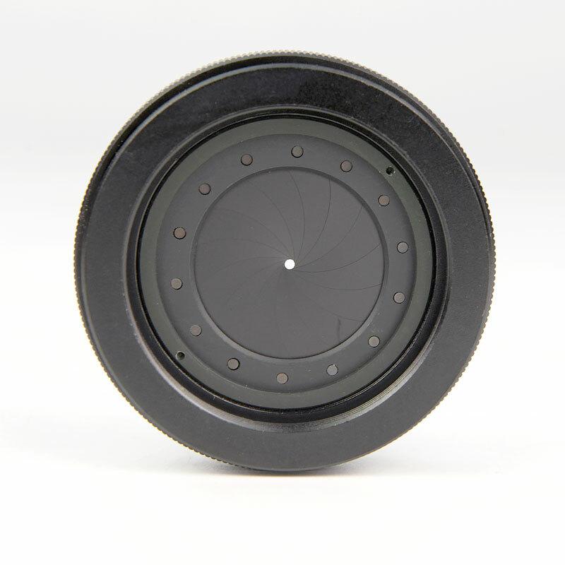 Adjustable 1.5-26mm Iris Diaphragm M30 to M37 Camera Lens Module Adapter Ring