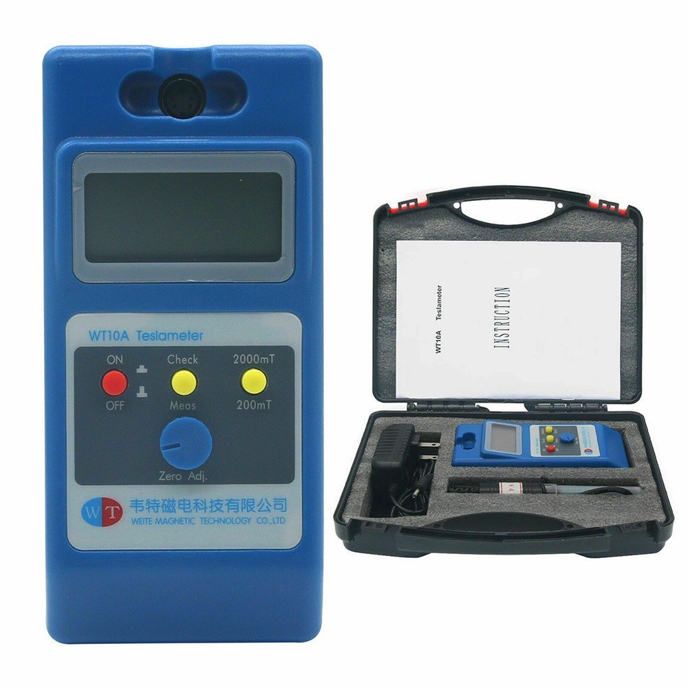 Handheld WT10A Magnetic Field Tester Gauss Meter with Ns Function Probe