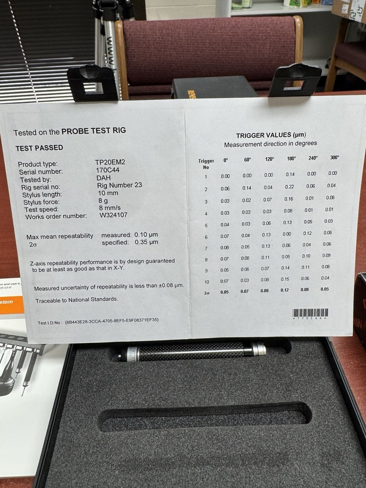 Renishaw TP20 EM2 STD Force Probe Module Kit A-1371-0431 (NIB) Tested