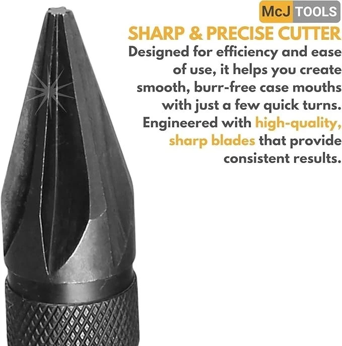 McJ Tools Reloading Chamfer Deburr Hand Tool VLD