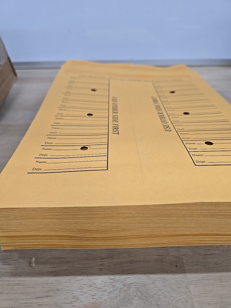 Interoffice Envelope Kraft, String Seal, Printed both Side, 12 x 16 95 pack