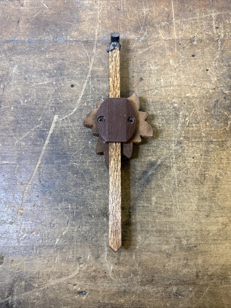 Vtg Carl Gruttert Wooden Cuckoo Clock Original Instructions, As Is Untested