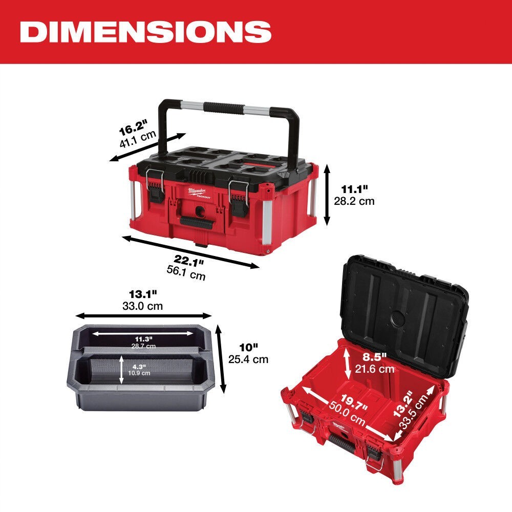 Milwaukee PACKOUT Large Tool Box-48-22-8425