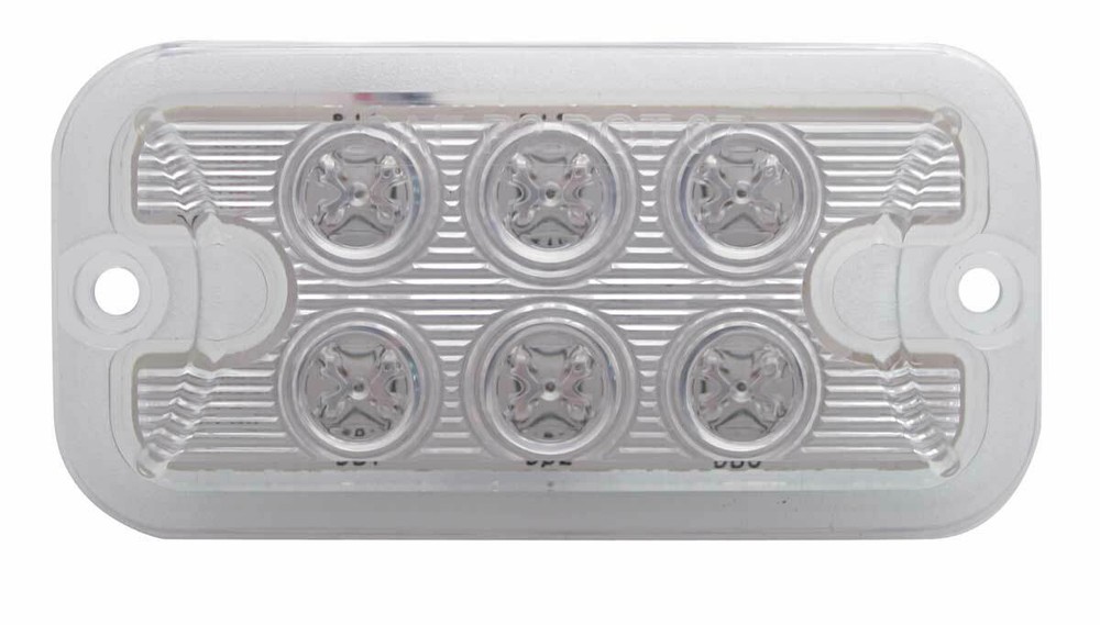 6 LED Dual Function Light - Red LED/Clear Lens