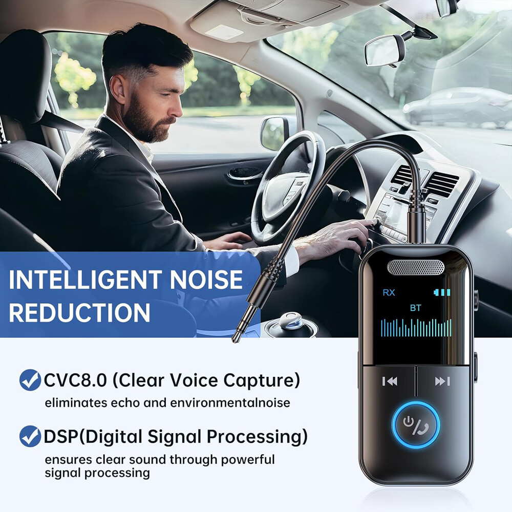 4In1 Bluetooth Audio Adapter Wireless Receiver Transmitter MP3 Player 3.5mm Aux