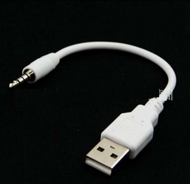 10pcs USB 3.5mm Data Sync Charging Cable Adapter for Apple iPod Shuffle 2nd C83