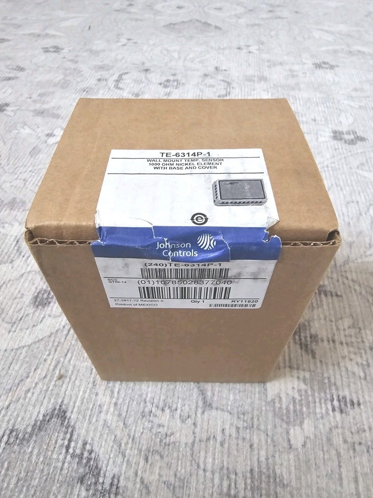Johnson Controls Wall Mount Temp Sensor TE-6314P-1