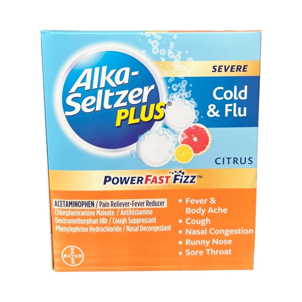 Alka seltzer plus cold 20ct 2pk