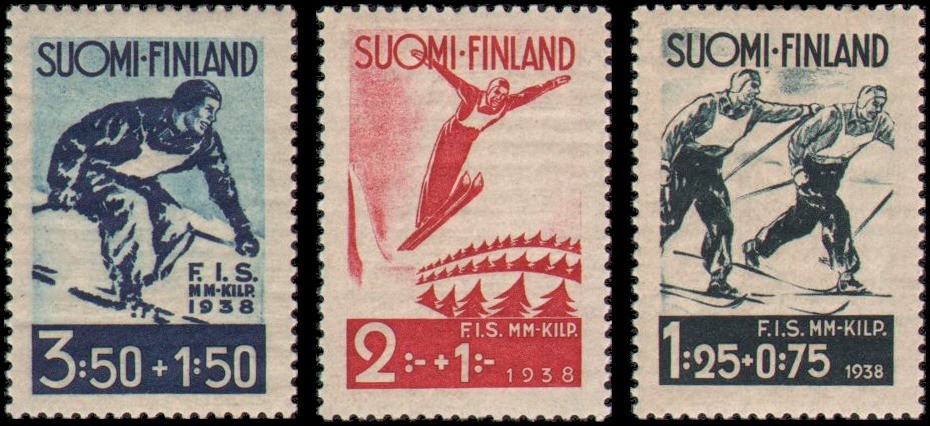 Finland #B31-B33 set MNH VF