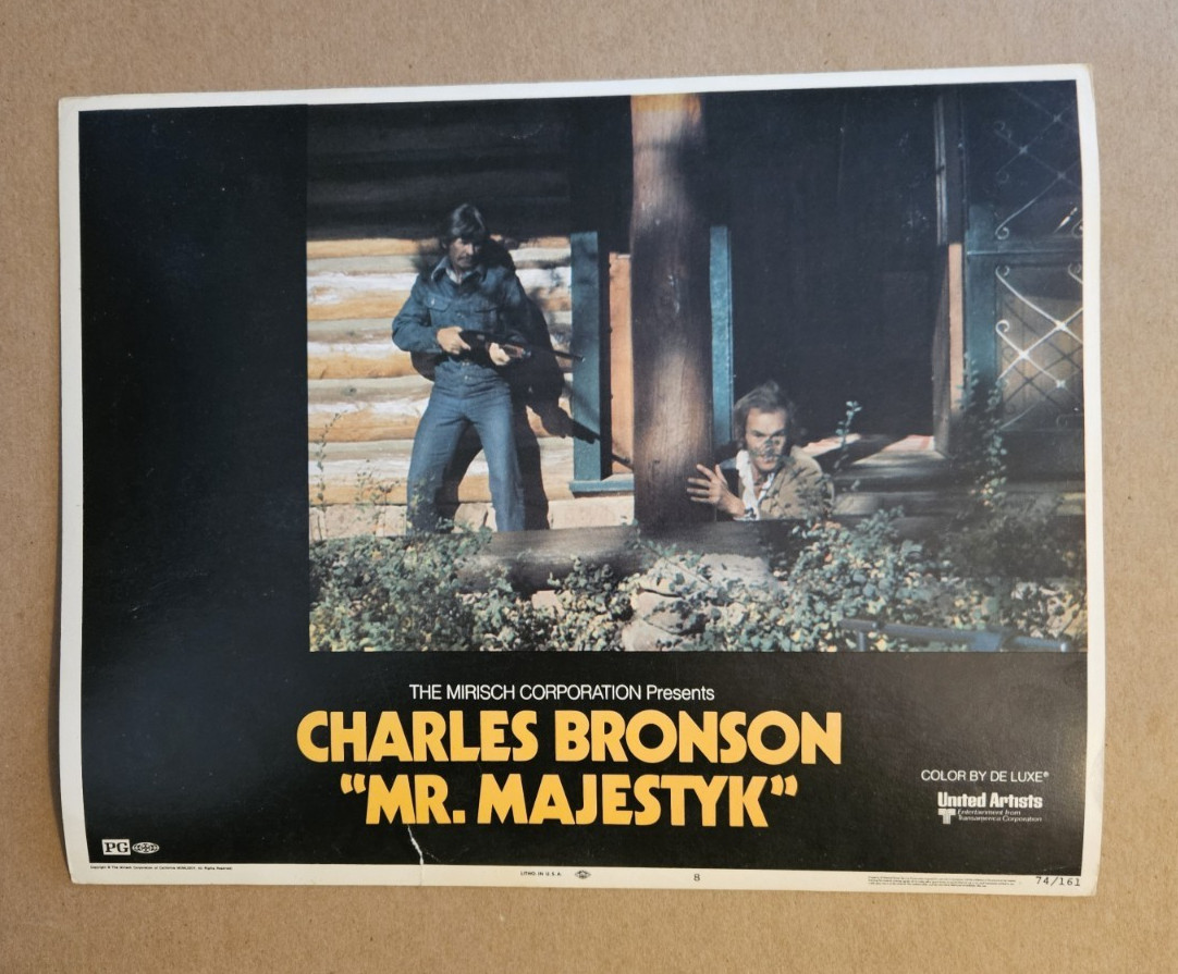MR. MAJESTYK 1974 set of 5 11x14 ORIGINAL Lobby Cards #2 4 6 7 8 Charles Bronson