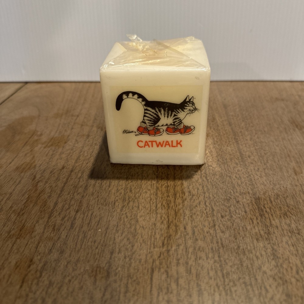 Kliban Cat Cube Candle Brand New