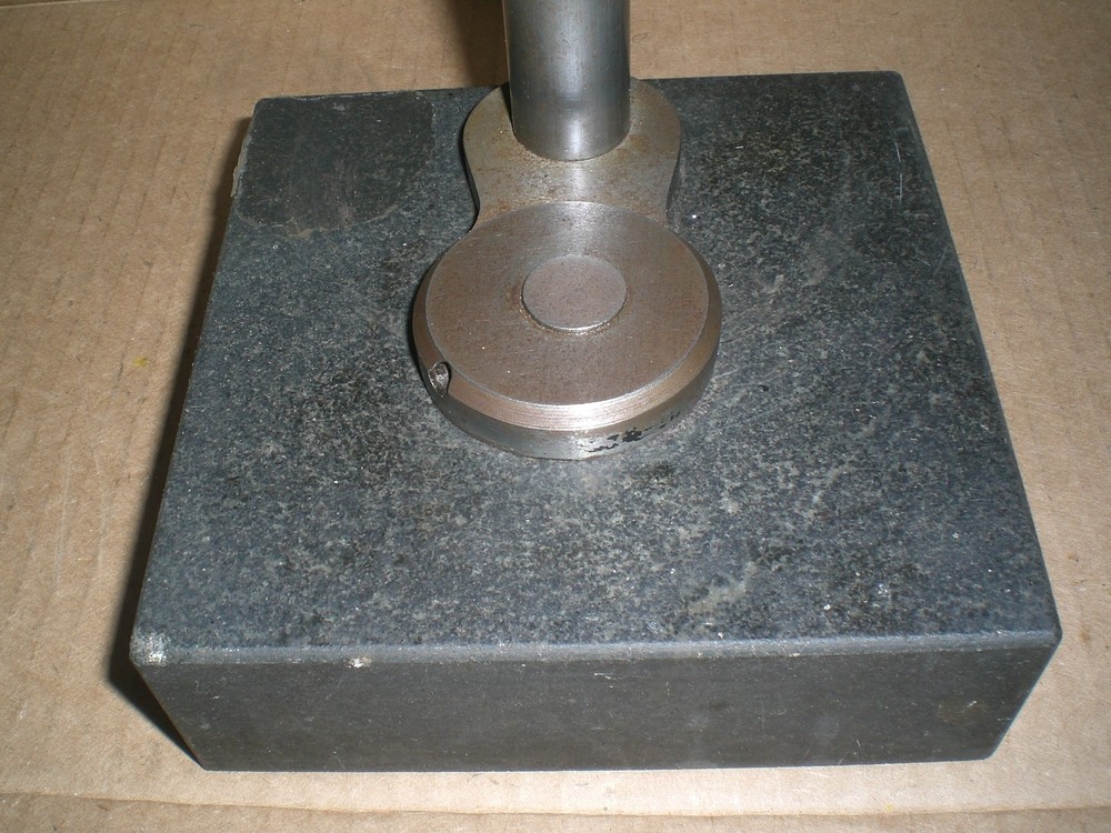 6 x 6 in Granite Comparator stand No indicator