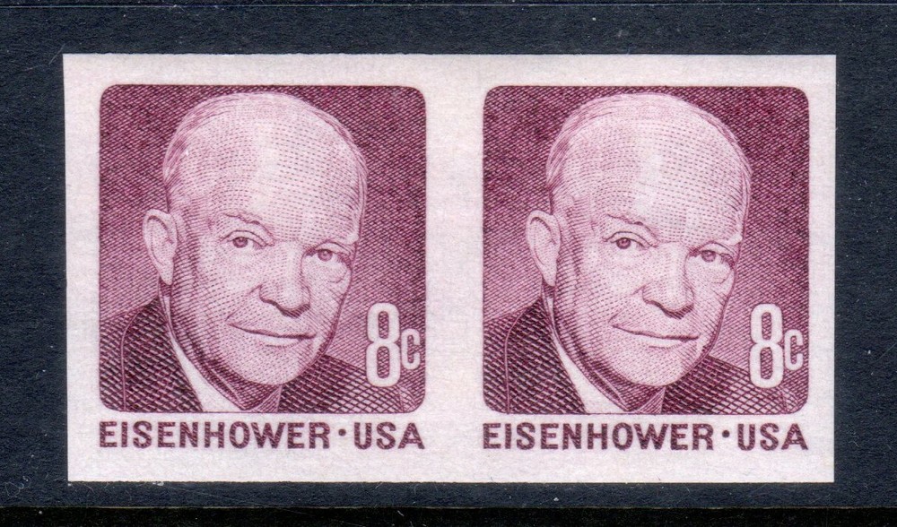 US Scott 1402a Imperforate Pair XF Mint Never Hinged 1971 Error