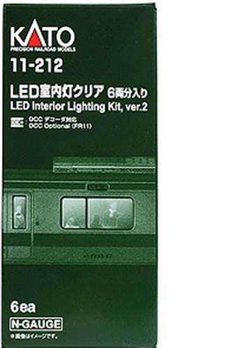 Kato 11-212 N Scale Led Interior Lighting Kit Version 2 (Pack of 6)