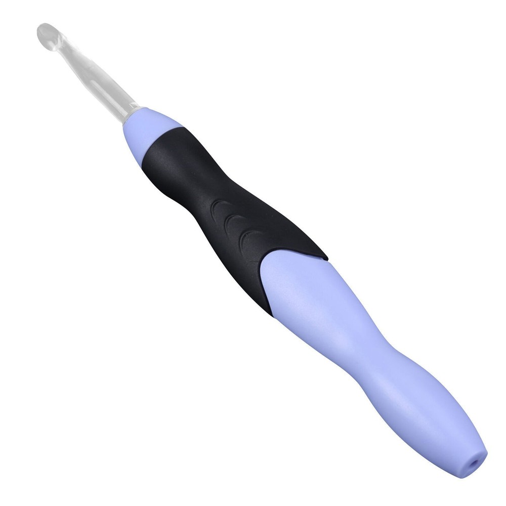 USB Rechargeable LED Light Up Crochet Hook Set Knitting Tool with Replaceable