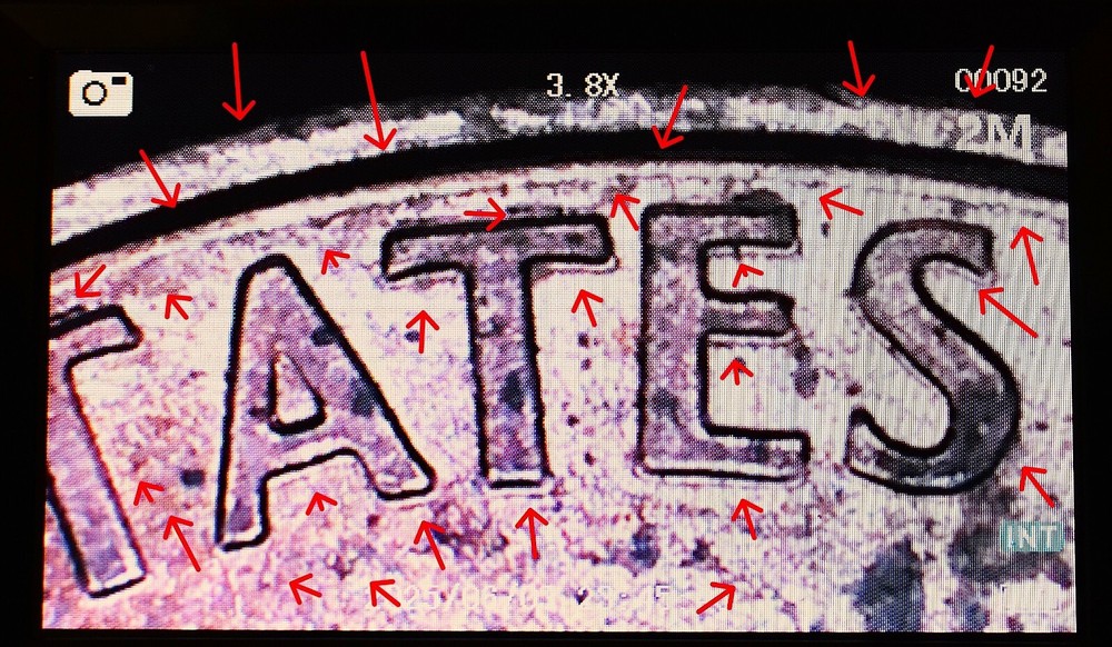 2001 Penny Multi Strike Error Double Die, Die Cracks, Initials Obscured