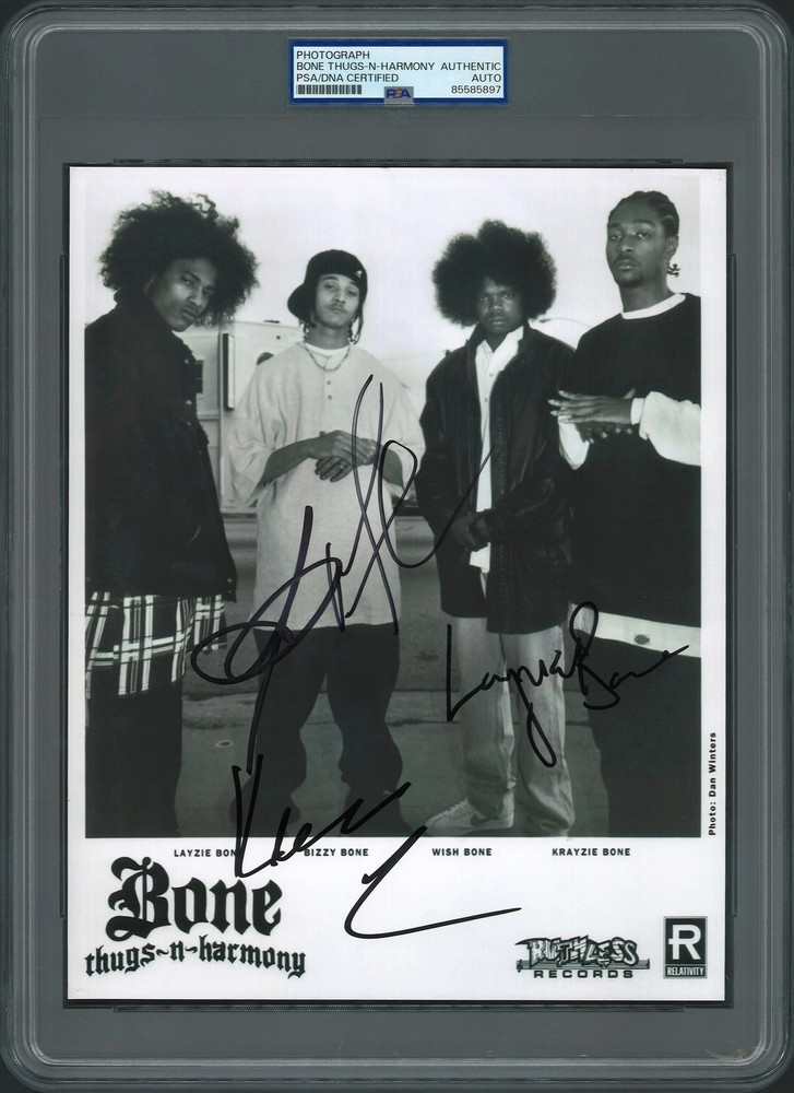 Bone Thugs-N-Harmony Signed Autographed 8x10 Press Photo PSA/DNA Authenticated