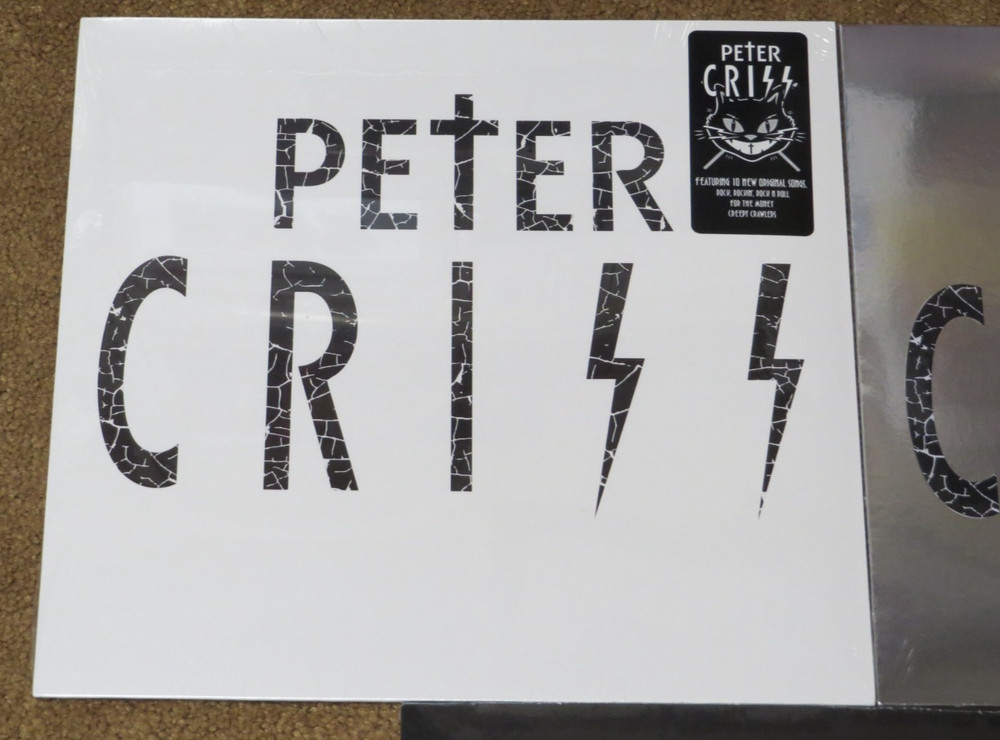 KISS PETER CRISS 3 RECORD SEALED SET SILVER BLACK AND WHITE
