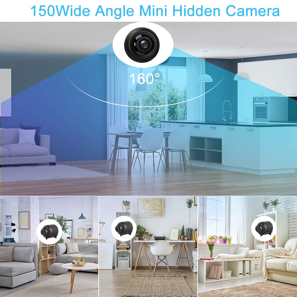 Mini Camera Security Wireless Wifi HD1080P Motion Detect Night Vision Cam