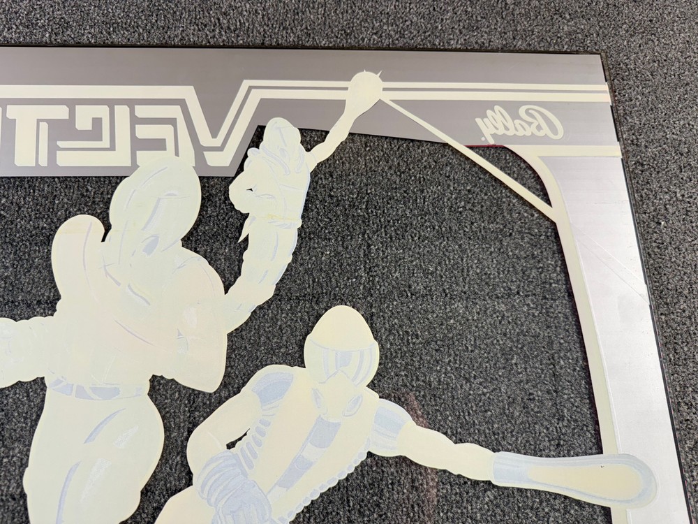 Bally Vector Pinball Machine Game Backglass Outer ORIGINAL