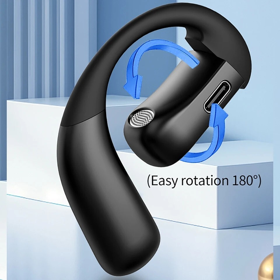 True Wireless Bone Conduction Headphones Bluetooth 5.4 Wireless Headset Earbuds