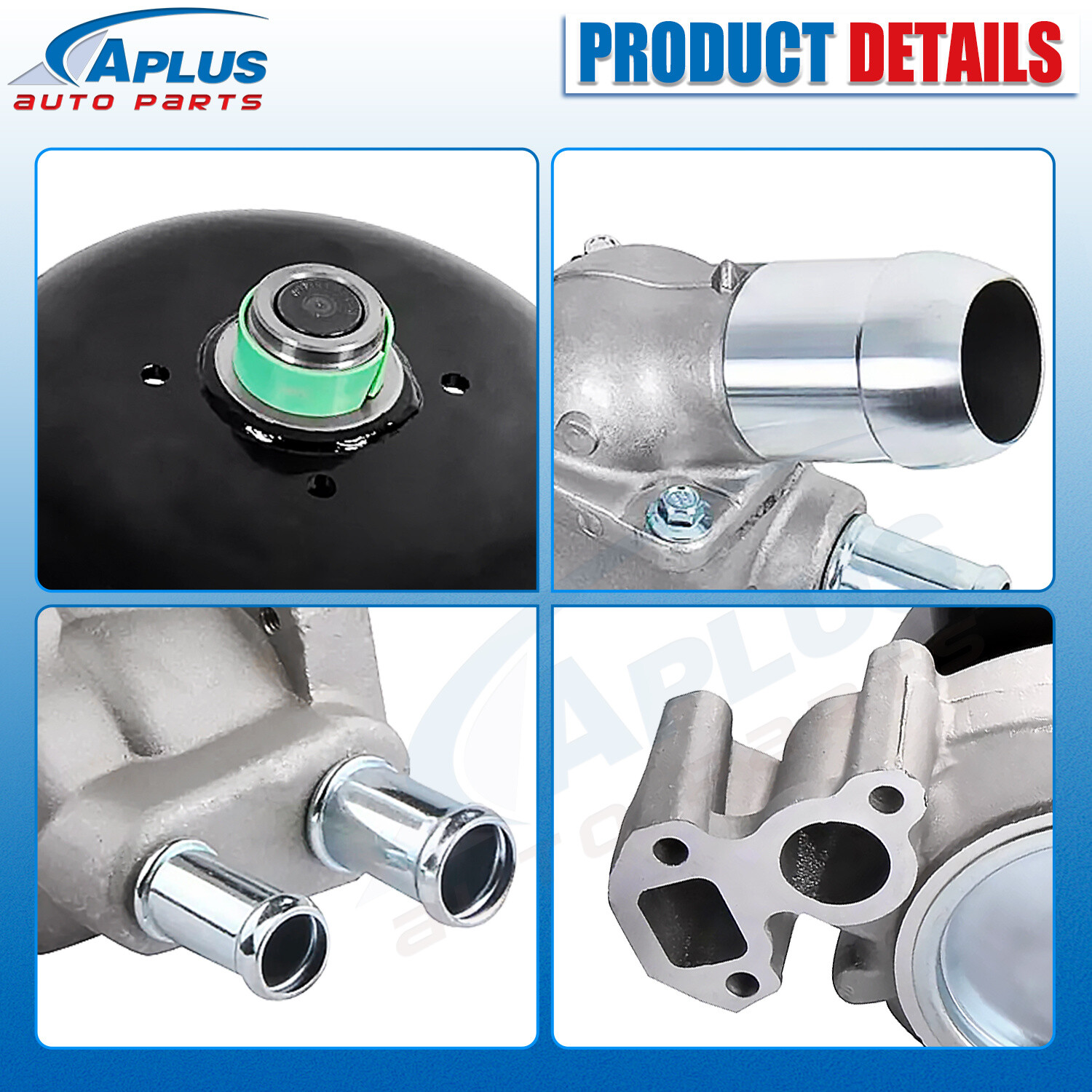 Engine Water Pump w/Thermostat for Chevy Silverado 1500 Tahoe GMC Sierra 1500