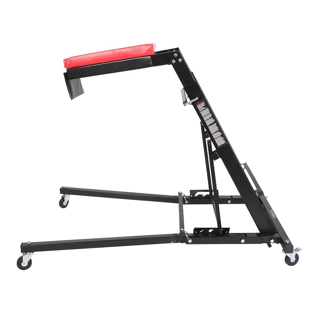 Engine Access Foldable Creeper With Adjustable Height & Padded Deck