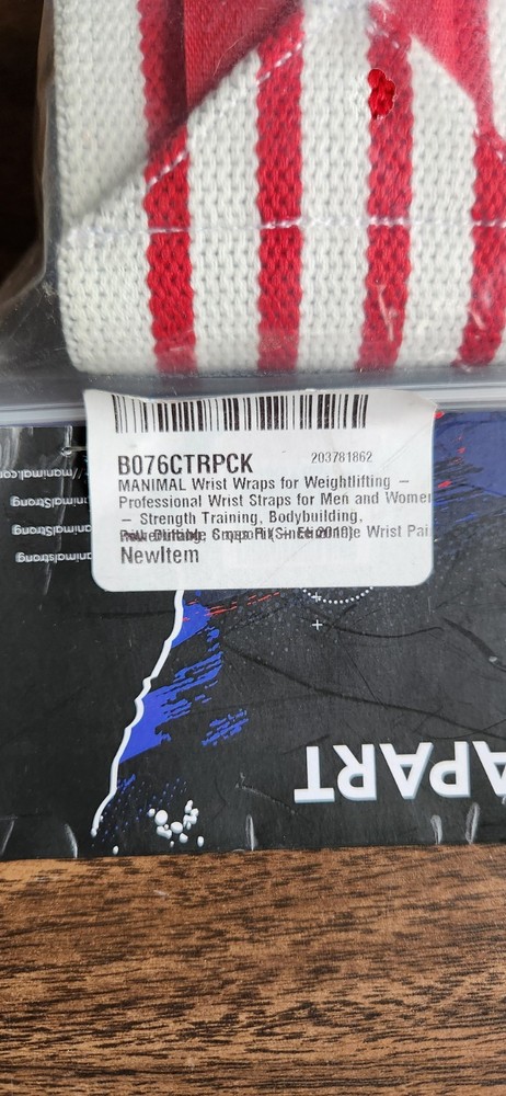 MANIMALl 2 Piece Wrist Wraps Training Workouts- NIP