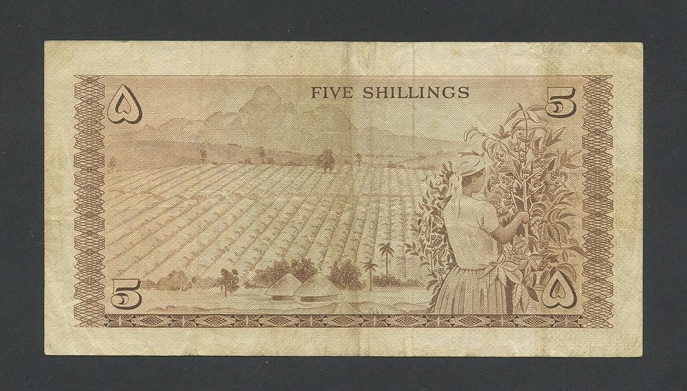 KENYA 5 shillings note 1968 Krause 1c Banknotes
