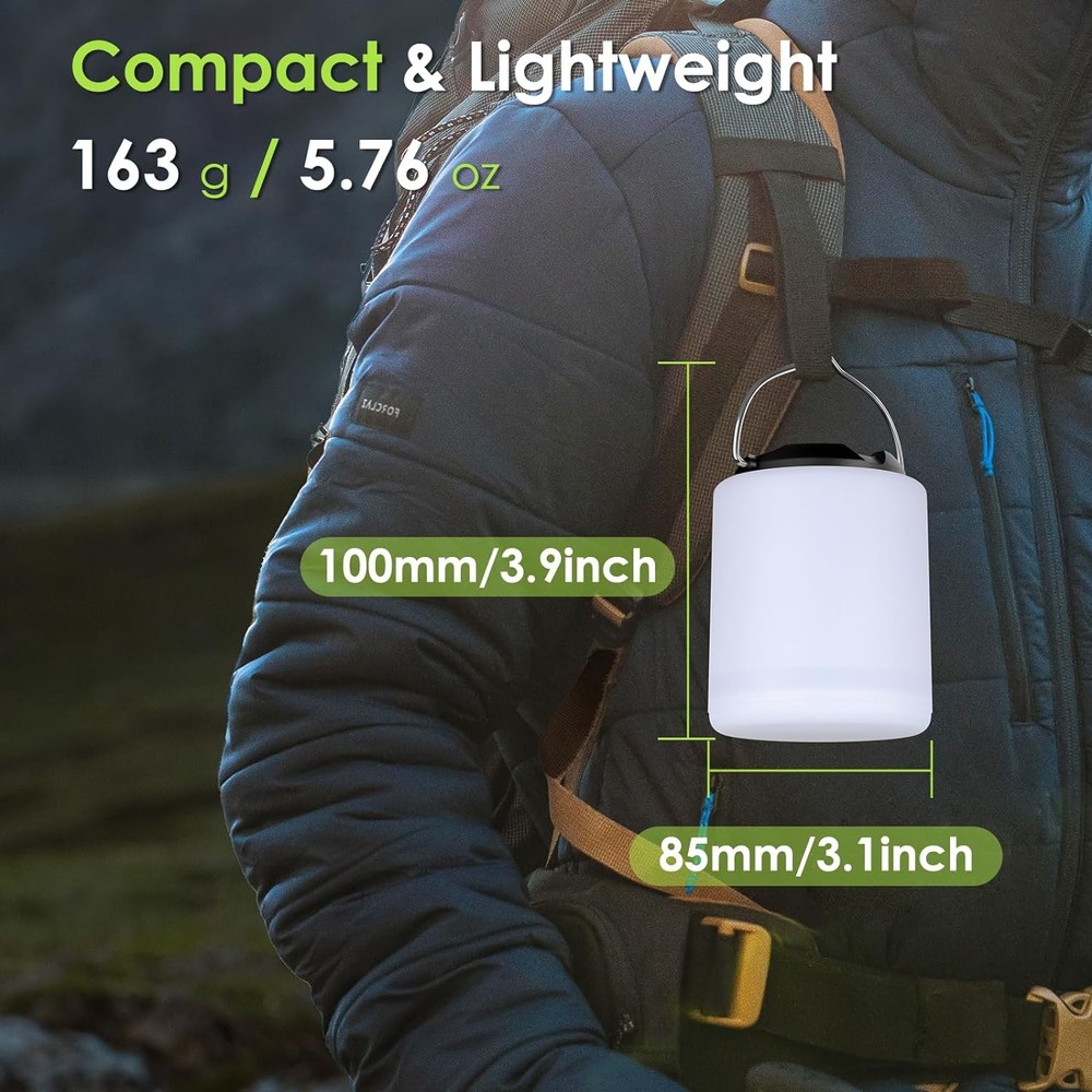 LED Camping Lantern, Rechargeable Camping Light, 4 Modes Outdoor Flashlights Lan