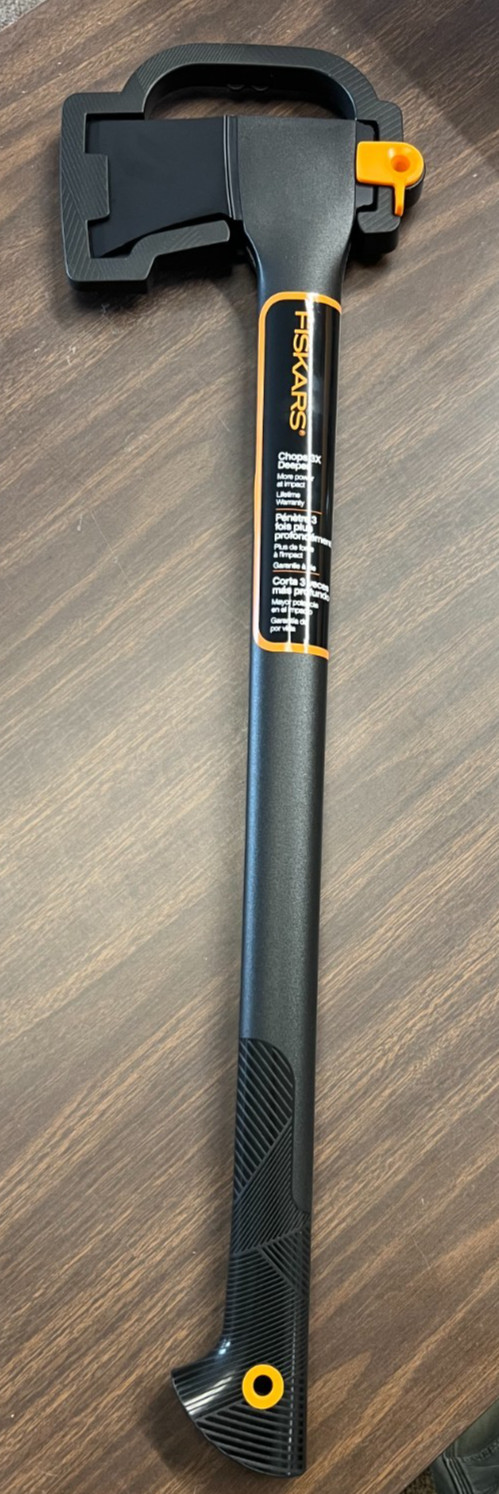 FISKARS 7558 28" CHOPPING AXE, CHOPS 3X DEEPER