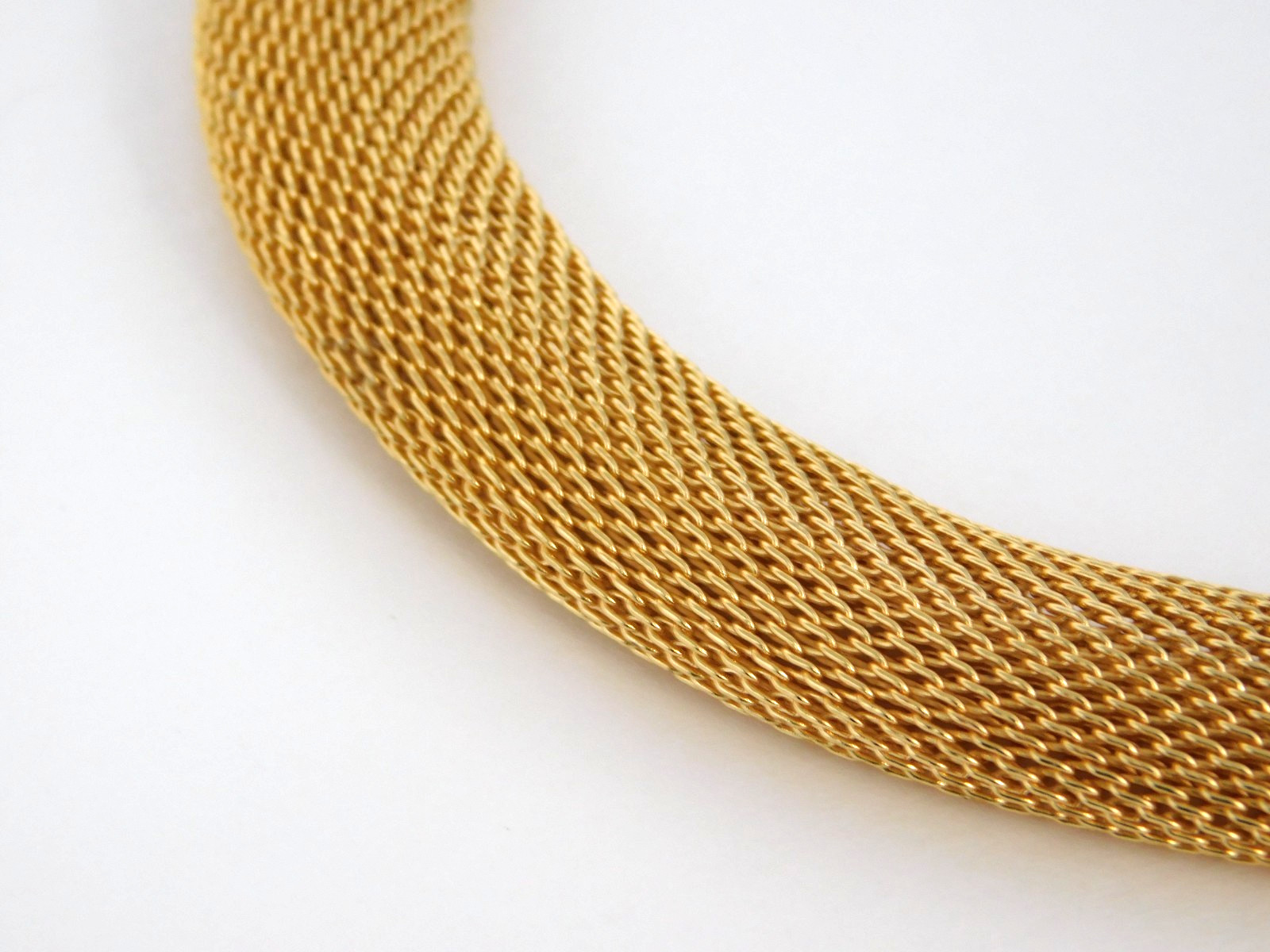 Vintage JOAN RIVERS Gold Tone Mesh Necklace