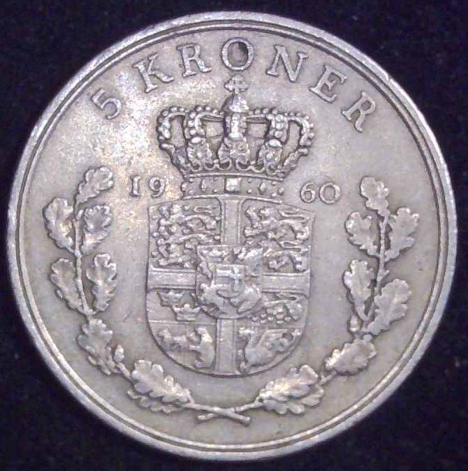 Denmark - 1960 - 5 Kroner