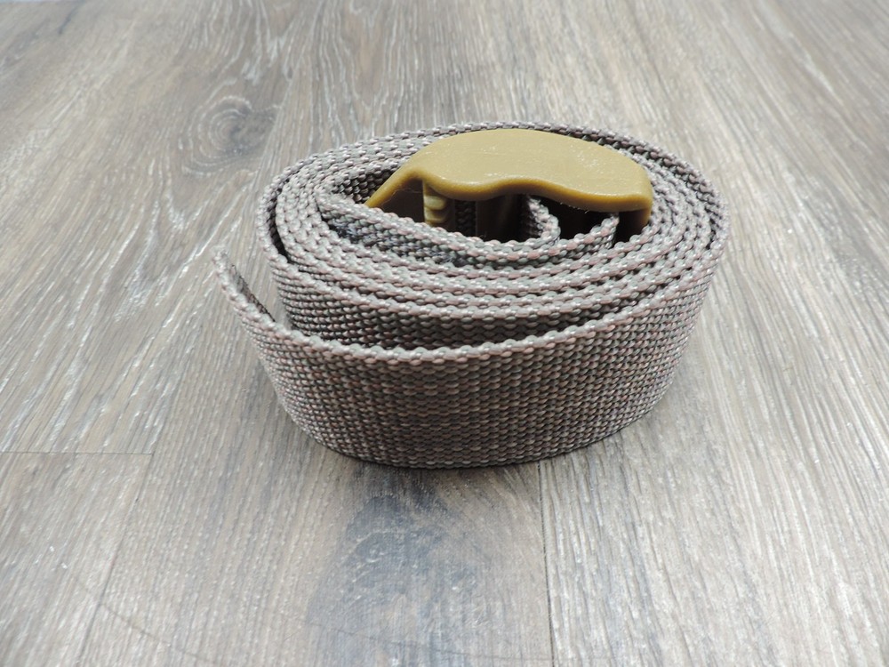 2" Brown Nylon Adjustable Web Belt 61" Length