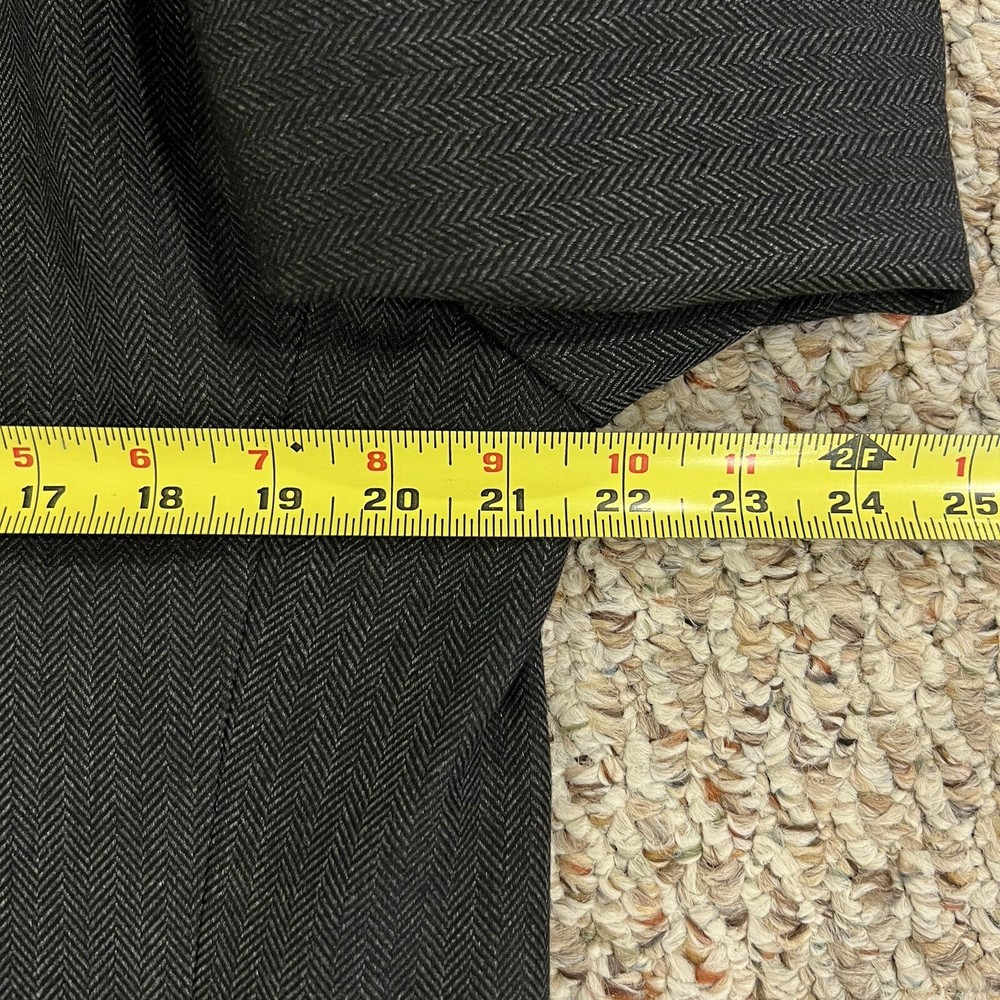 Izod Blazer Mens Rayon Blend Herringbone 42L