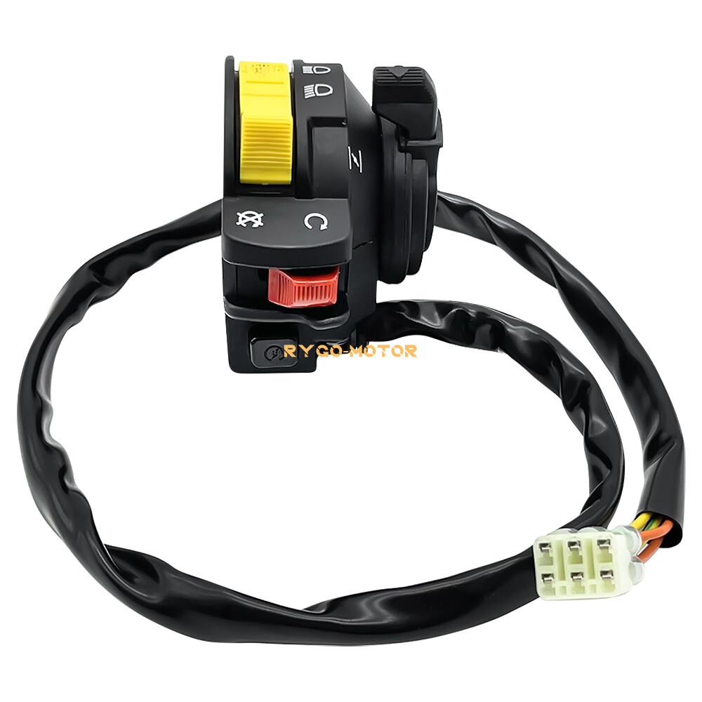 Left Handlebar Switch Start Stop Headlight for Suzuki Quadmaster Quadrunner 500