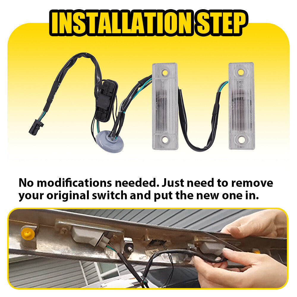 Trunk Release Switch Button With License Plate Lamp For 2011-2016 Chevy Cruze E