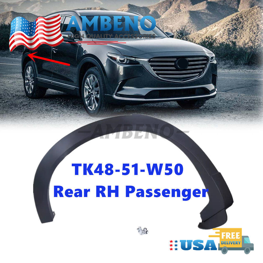 Fender Flare Wheel Opening Molding Arch Trim Rear Right Fit 2016-2023 Mazda CX-9