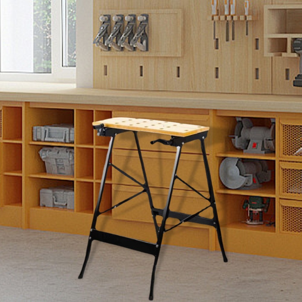 Folding Flip Woodworking Table 4 Bench Dogs Adjustable for Woodworking Projects