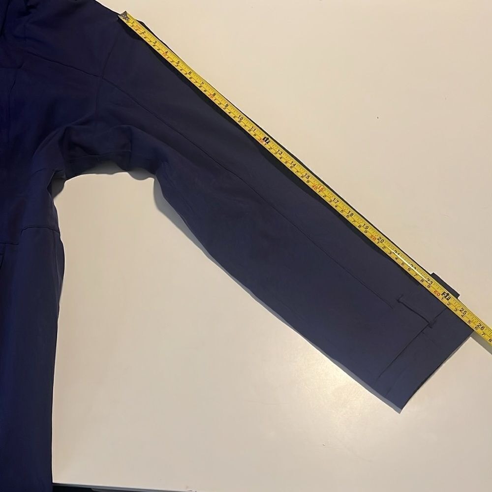 Merrell Opti-shell Navy Blue Front Pockets Snap Zip Closure Coat Size Large