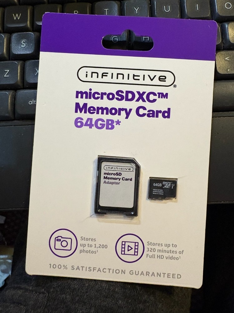 Infinitive 64GB microSDXC Memory Card NEW STILL SEALED! -A3