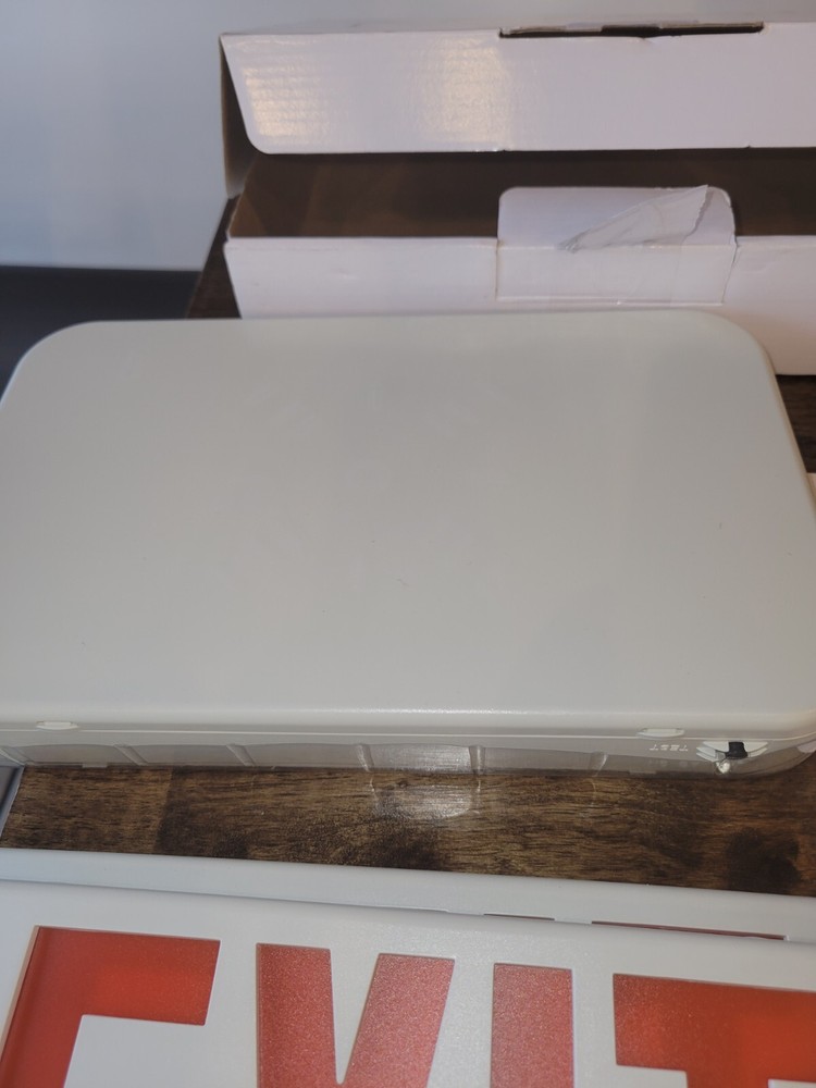 Emergency Lighting Fixture Exit Sign Double Sided Open Box