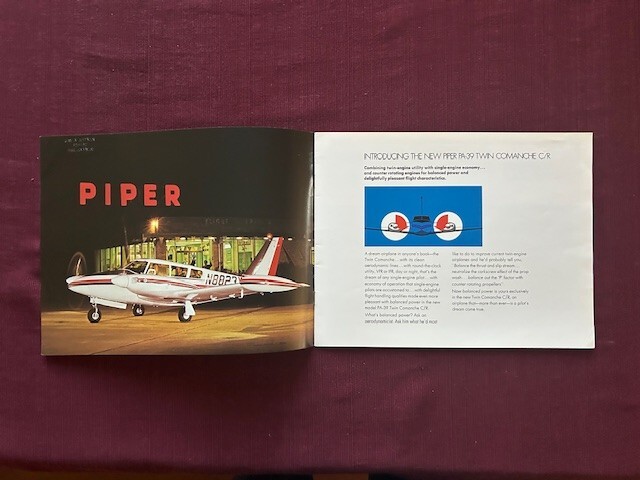 Piper Twin Commanche C/R brochure