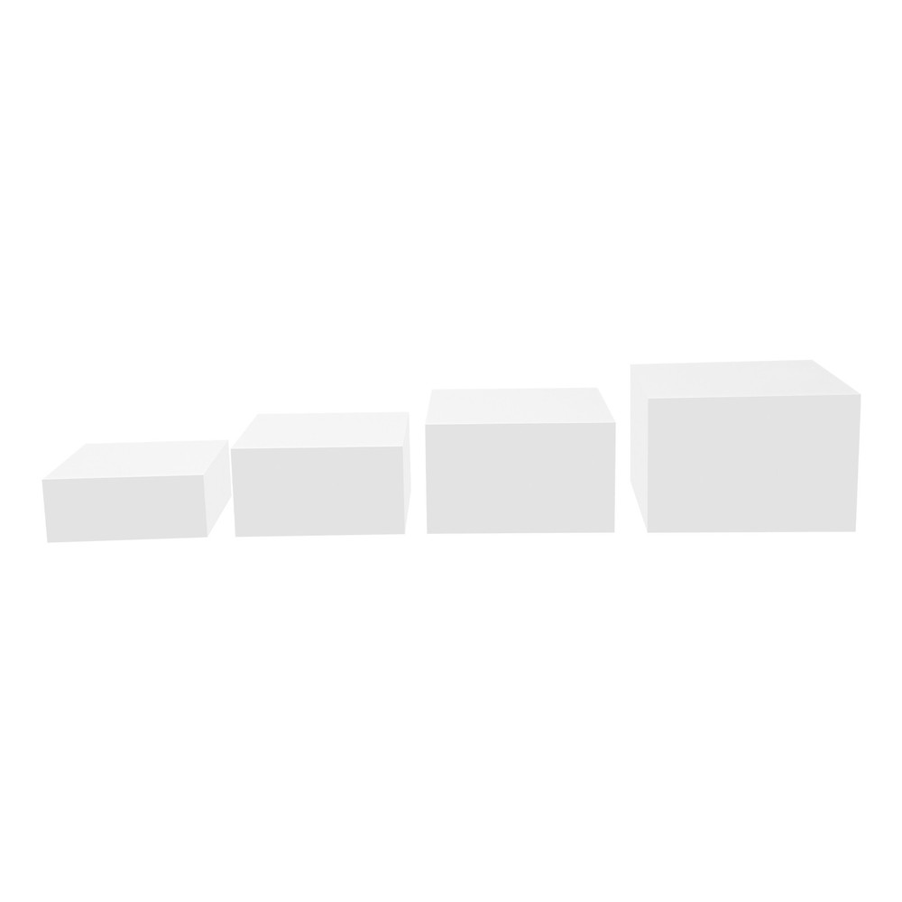4pcs Cupcake Display Stand Acrylic Buffet Riser Multi-purpose Nesting Stand
